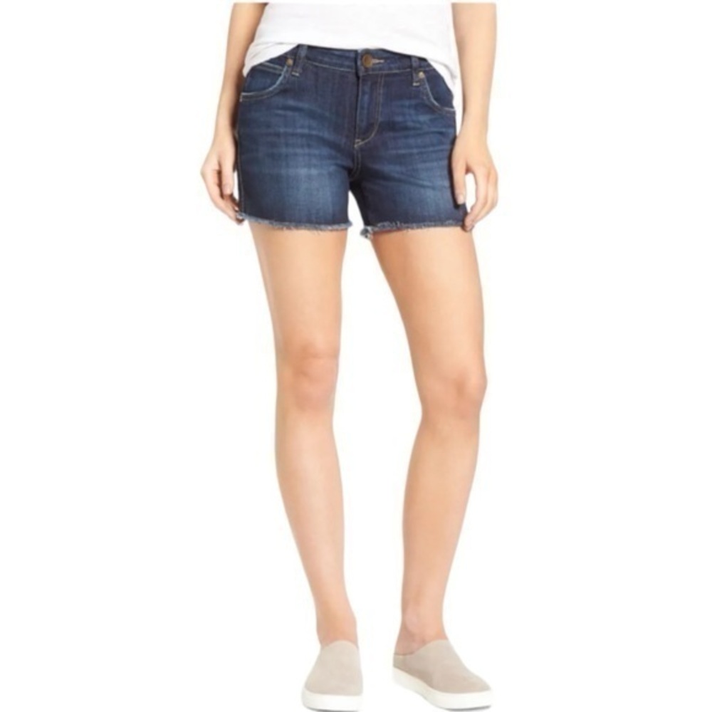 Kut From The Kloth Gidget Fray Denim Short in Stimulating‎ Style KS0099MA8N 0